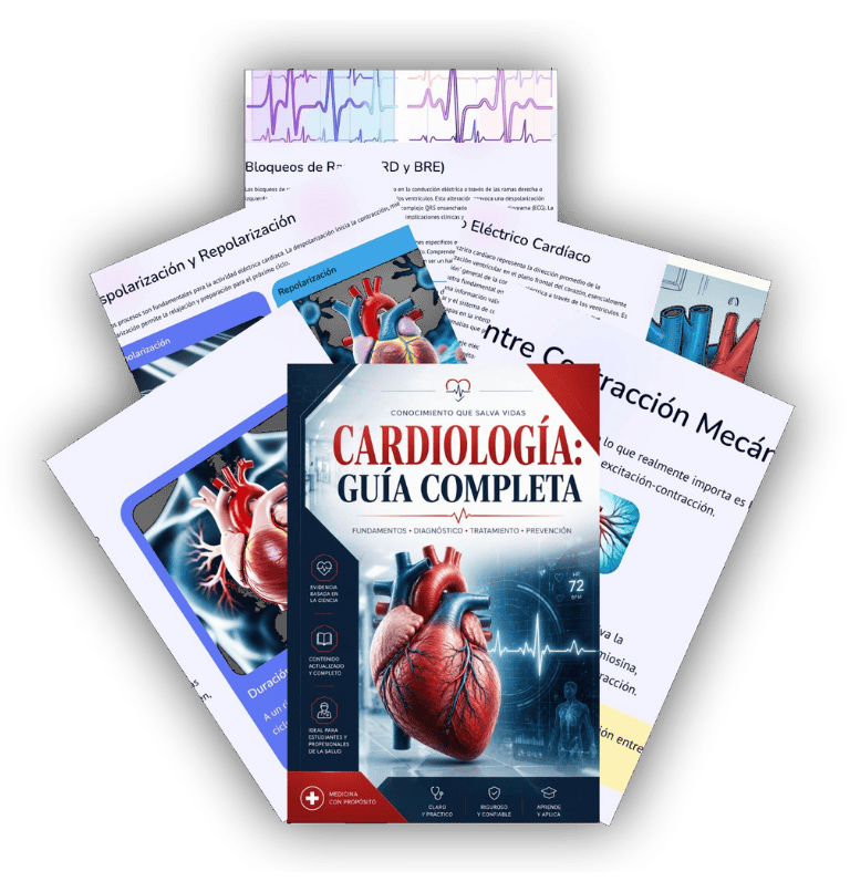 Mockup del e-book Cardiología: Guía Completa